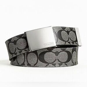 Coach Heritage Striped Belt Signature Coated Canvas - Size 38